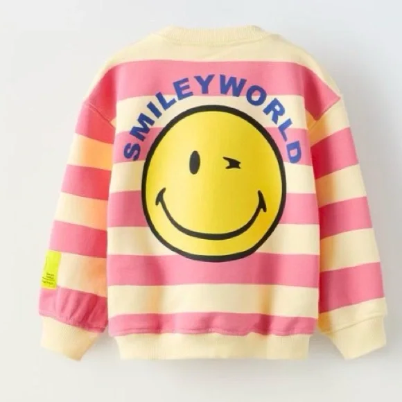 Zara Smiley World Happy Collection Sweatshirt - Picture 3 of 10